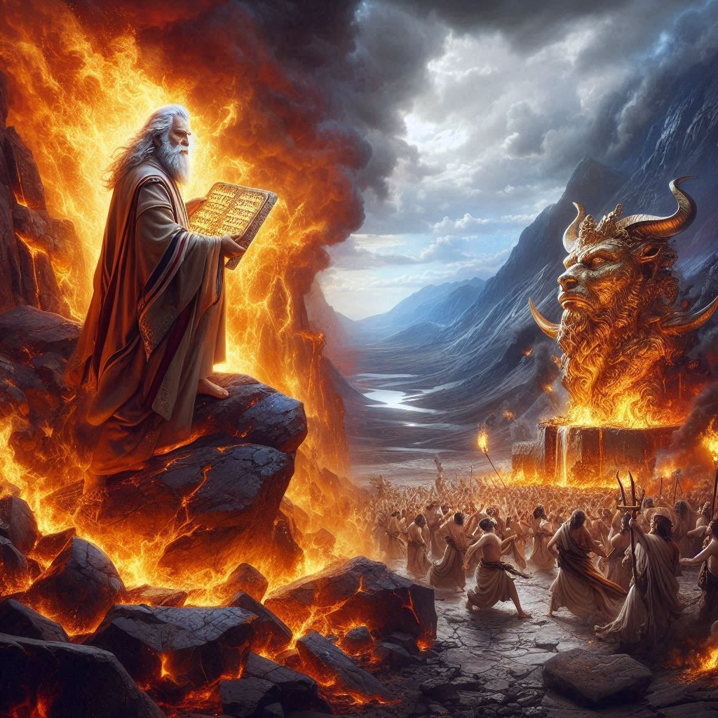 Moses and the Ten Commandments. Exodus 20. Beware of Idolatry!!!  by @CheezyCreations