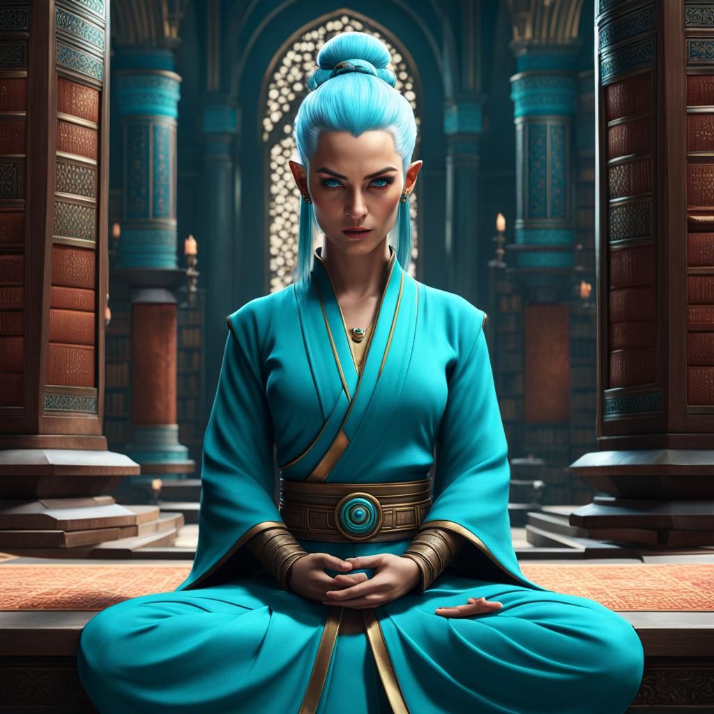 Monk Water Genasi Female 1 Ai Generated Artwork Nightcafe Creator