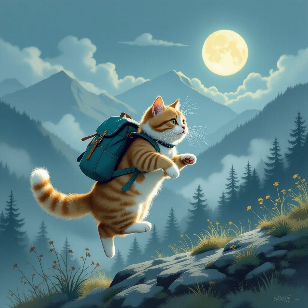 A cat demonstrates his skills in the catskills