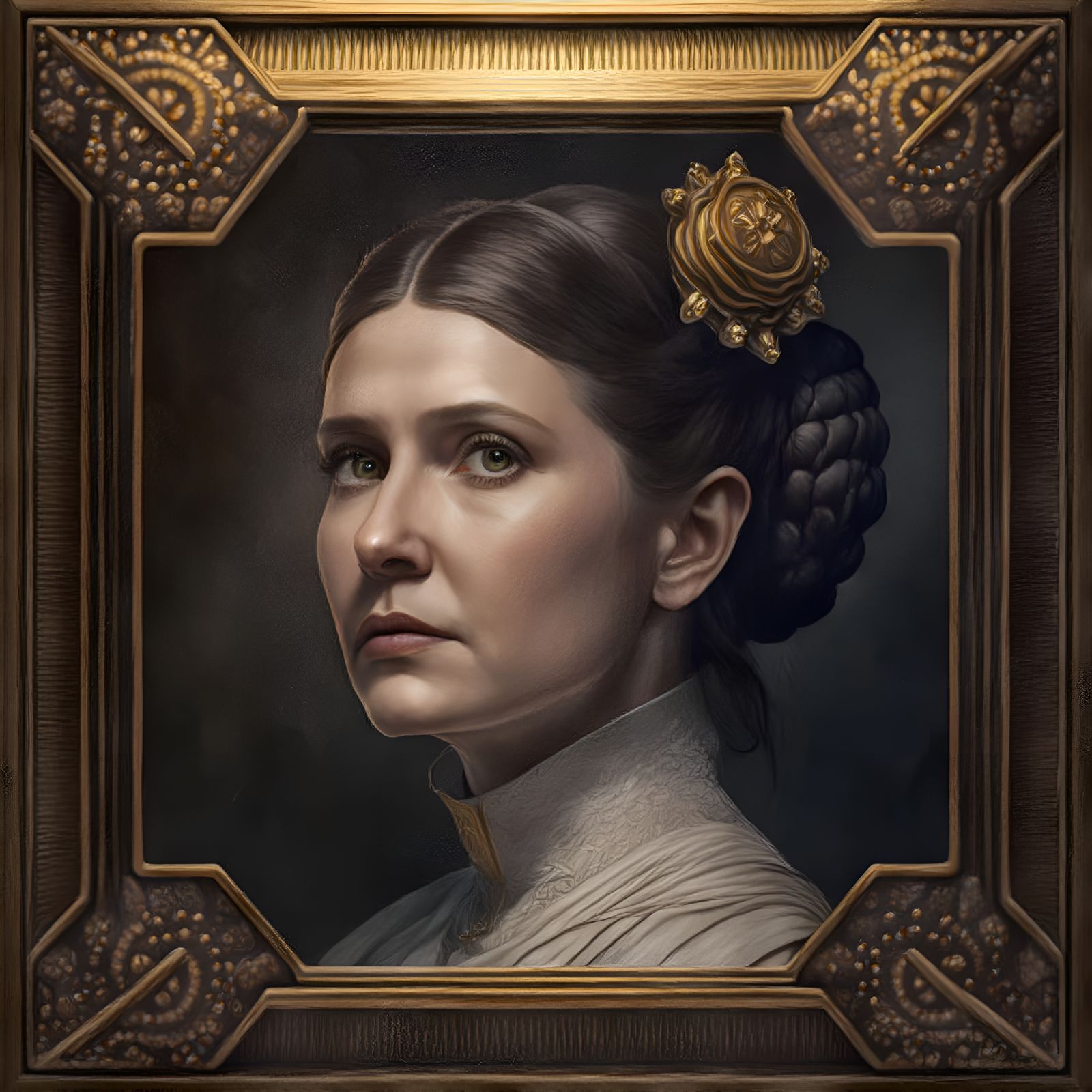 Midjourney v4: Leia, Always and Forever