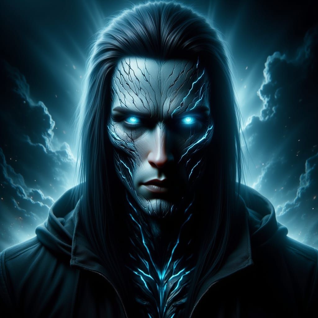 Gothic Figure in Dark Atmosphere