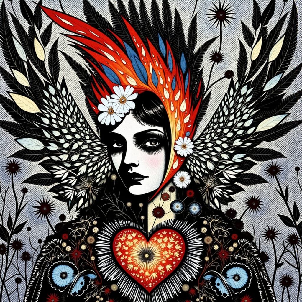 <lora:Watercolor:1.0> portrait angel  in a field of flowers