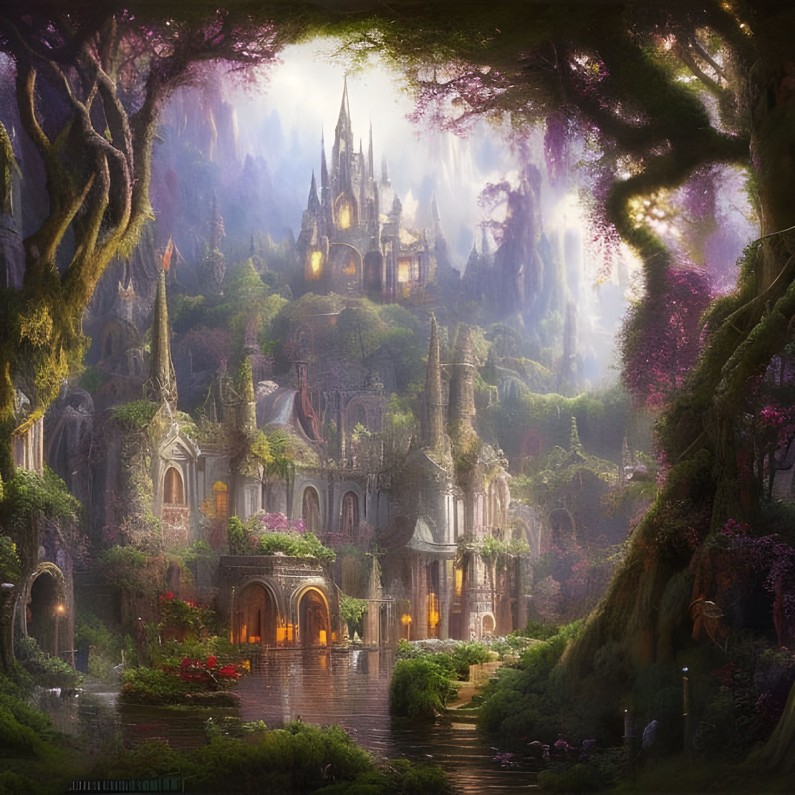 Whimsical Fairy Wonderland Epic cinematic brilliant stunning...