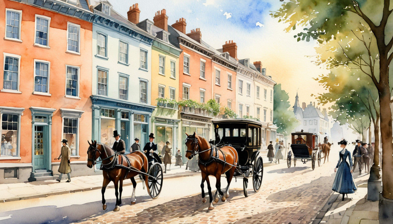 Victorian era street
