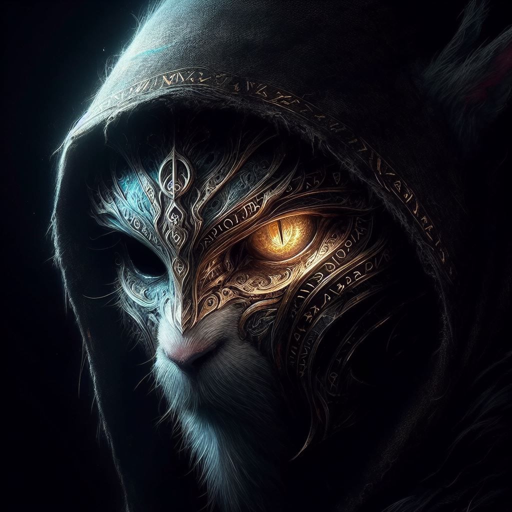 Masked Rune sorcerer portrait series