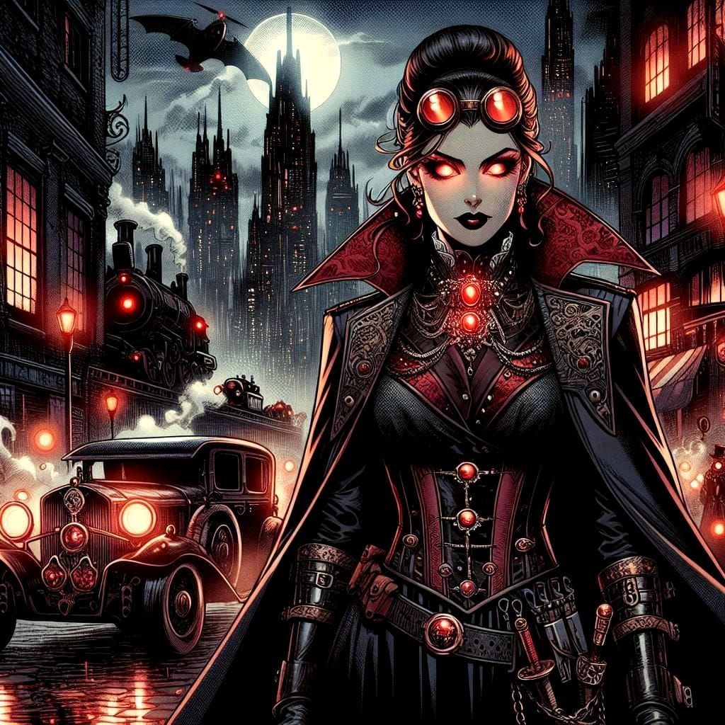 Isolde Crimson, Dieselpunk vampire lady