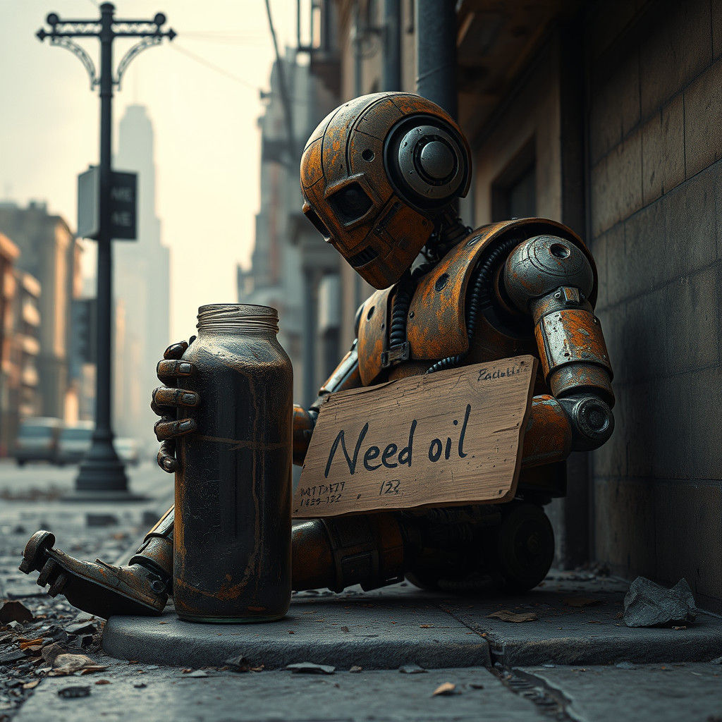 Thrown from home and running out of energy  by @DeMortuis