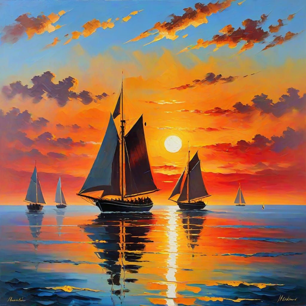 Golden Hour at Sea  by @Uwork
