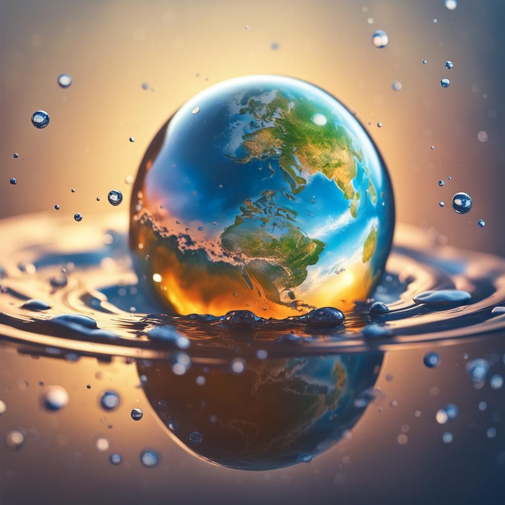 a drop of water   by @NikolasS