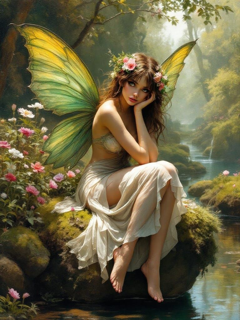Painting of a fairy