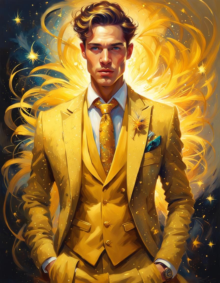 Man In Yellow  by @Ate My Crayons 