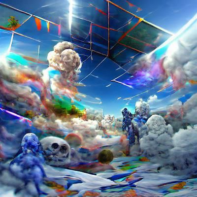 blue sky deathmatch - AI Generated Artwork - NightCafe Creator