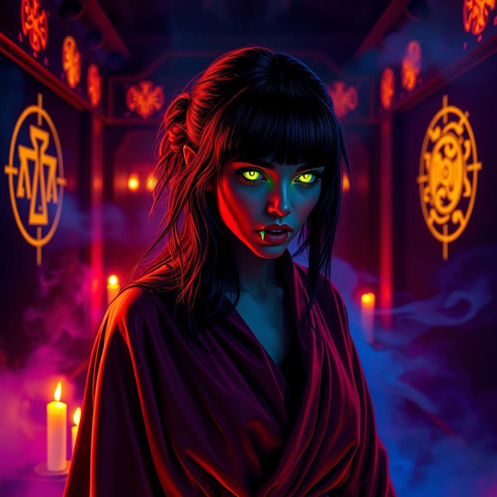 deep neon colors
