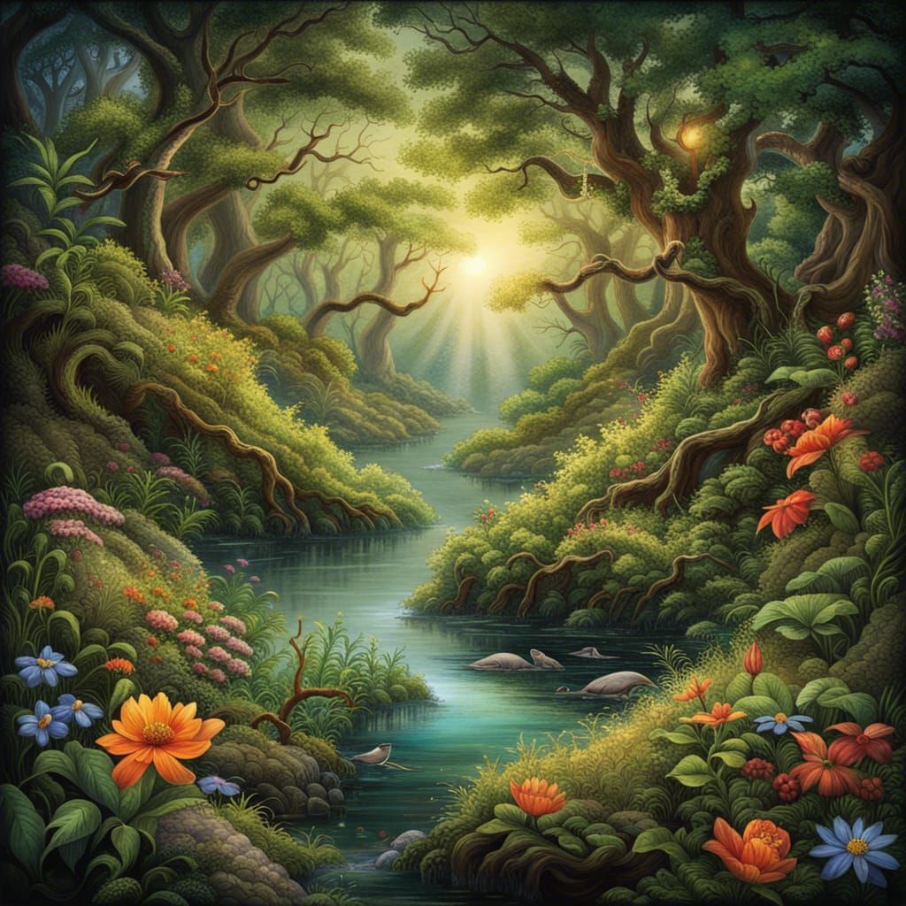 Garden of Eden - AI Generated Artwork - NightCafe Creator