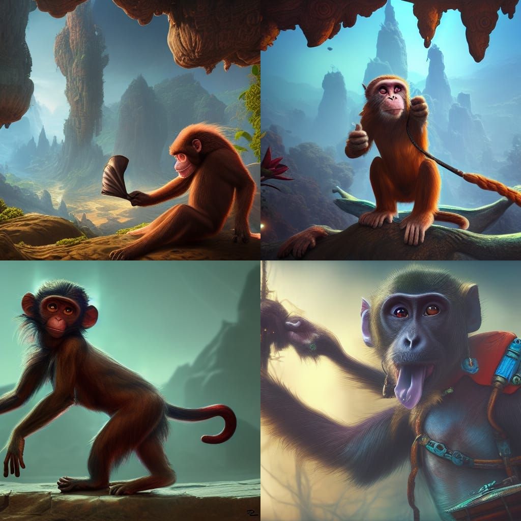 monkey dog