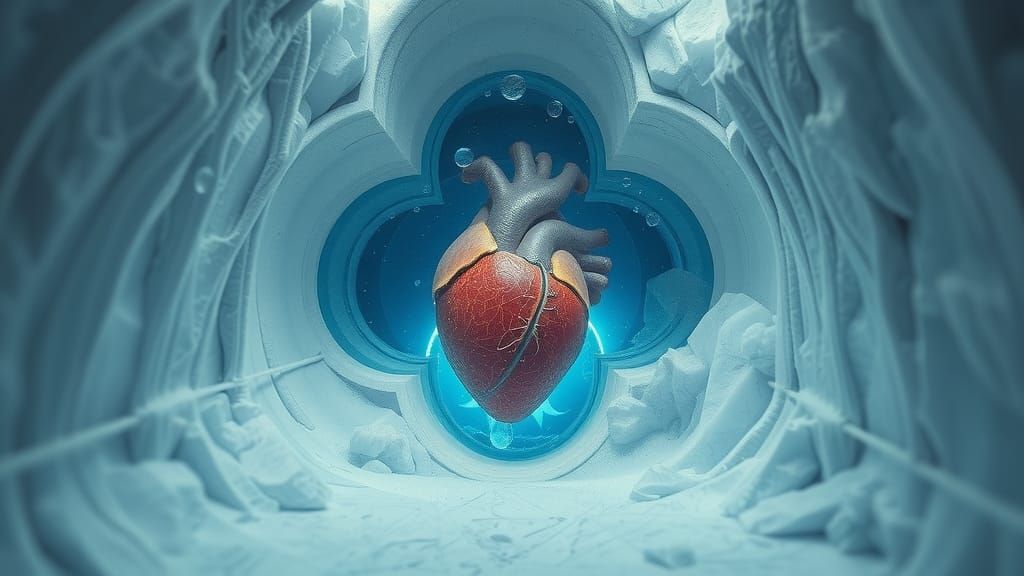 "Veins of Frozen Tears": A soul depicted as a vast, icy land...