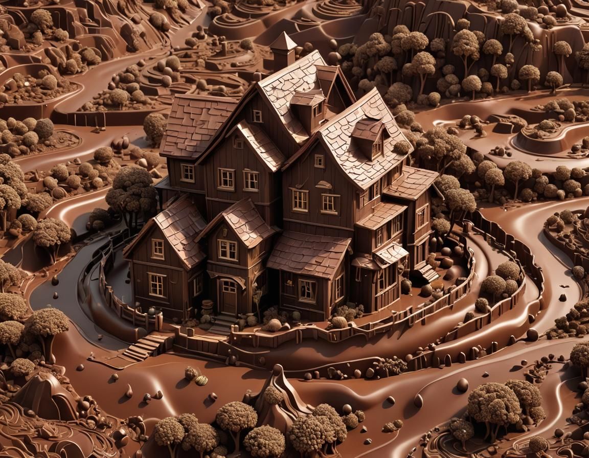 The world made of chocolate  by @Katia