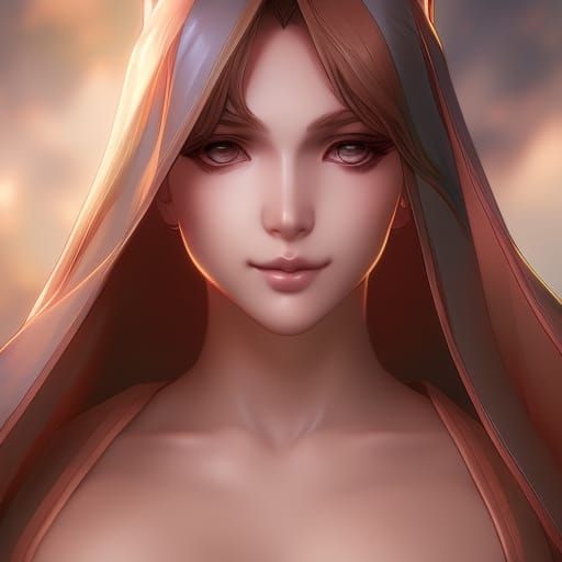 Anime Girl, Bathing,