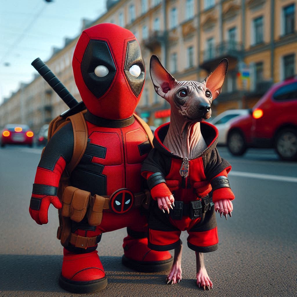 Baby Deadpool and Dogpool