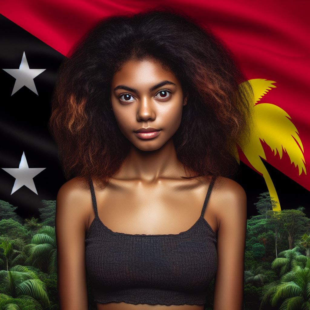 A girl from Papua New Guinea