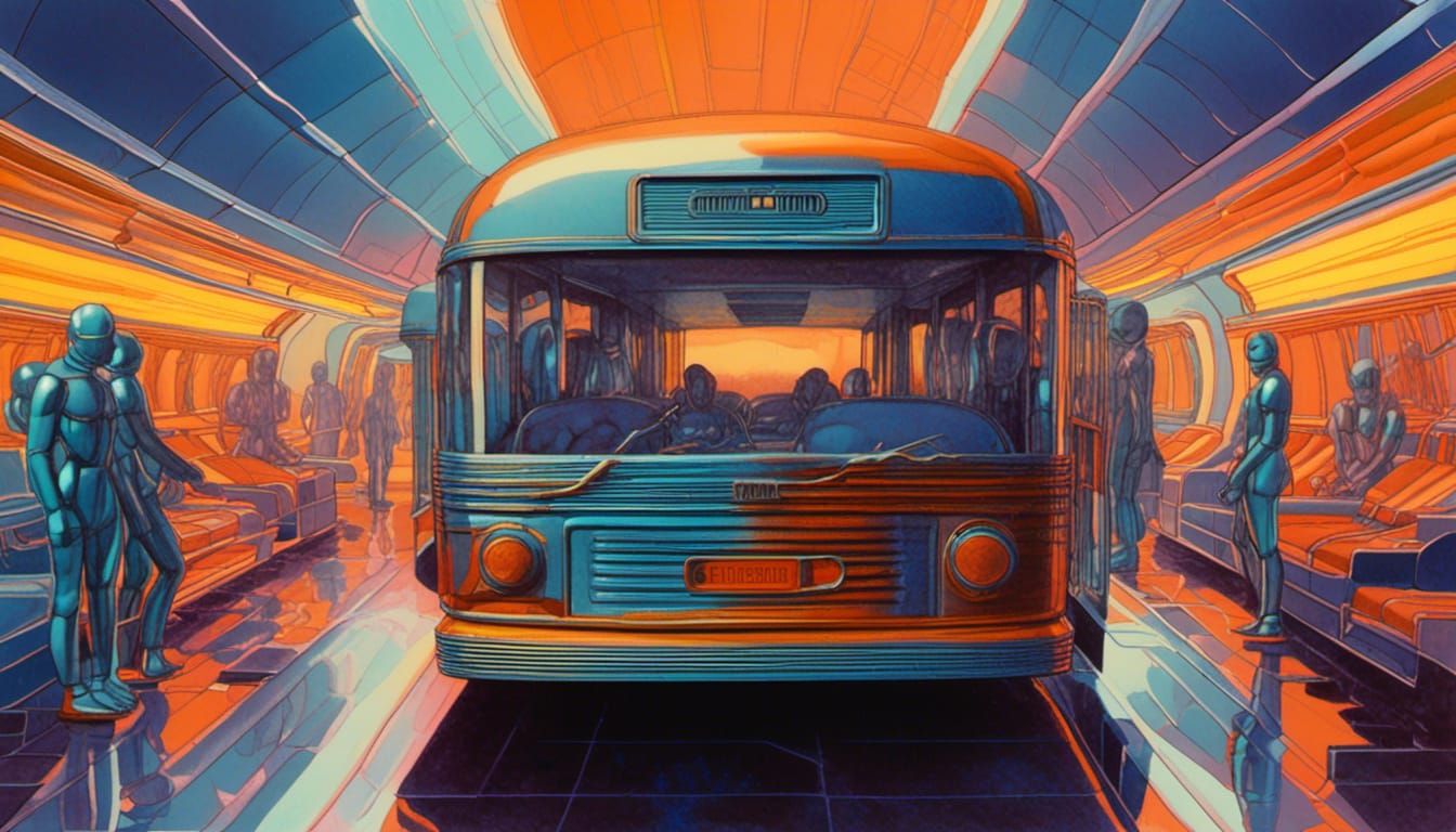 Bus Depot AI Generated Artwork NightCafe Creator