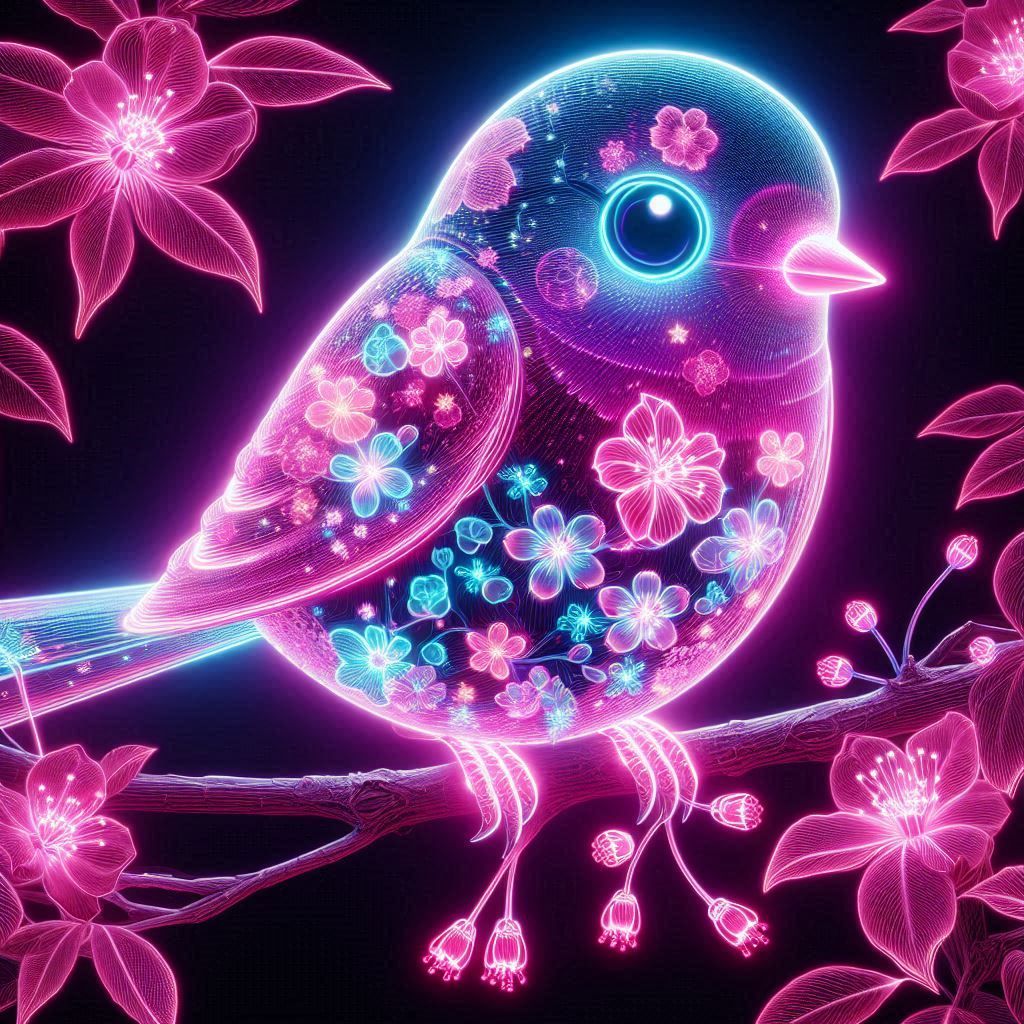 Vivid Neon bird