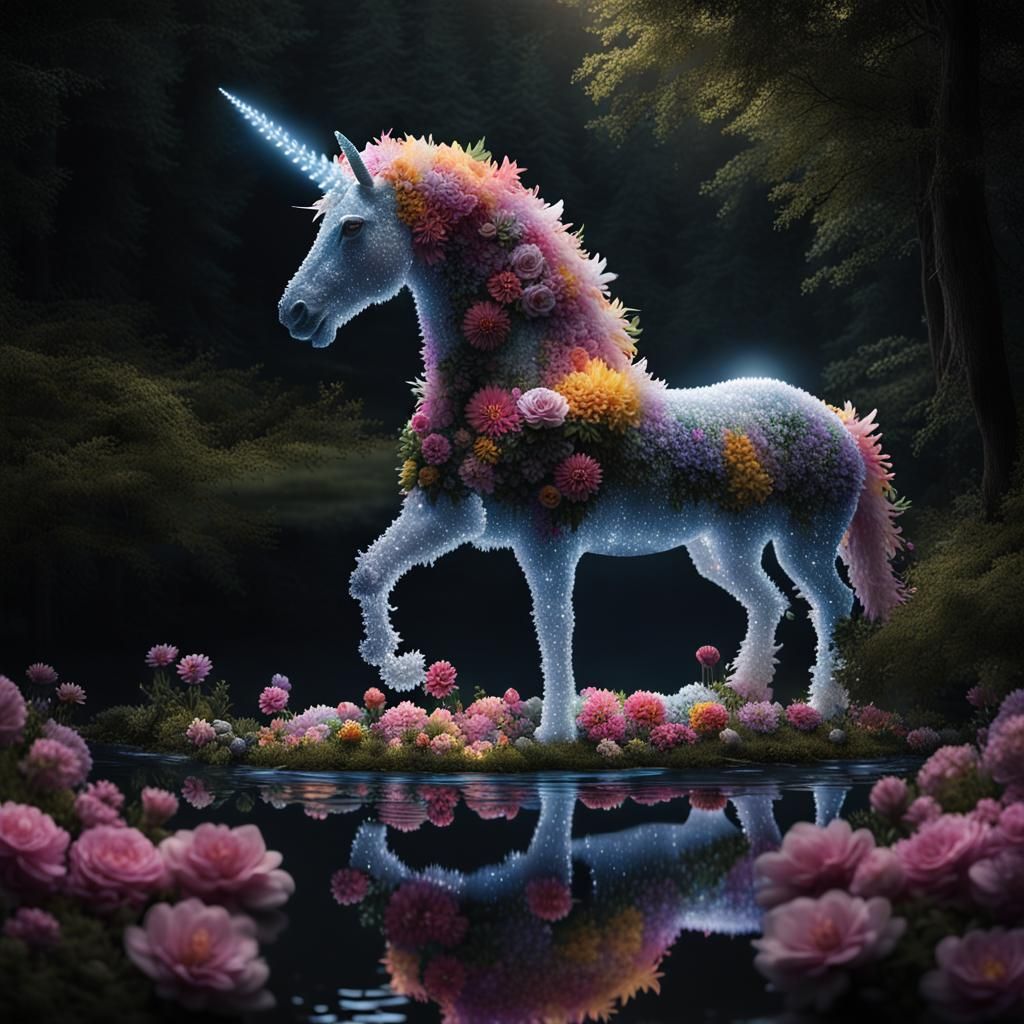 Spring Unicorn - AI Generated Artwork - NightCafe Creator