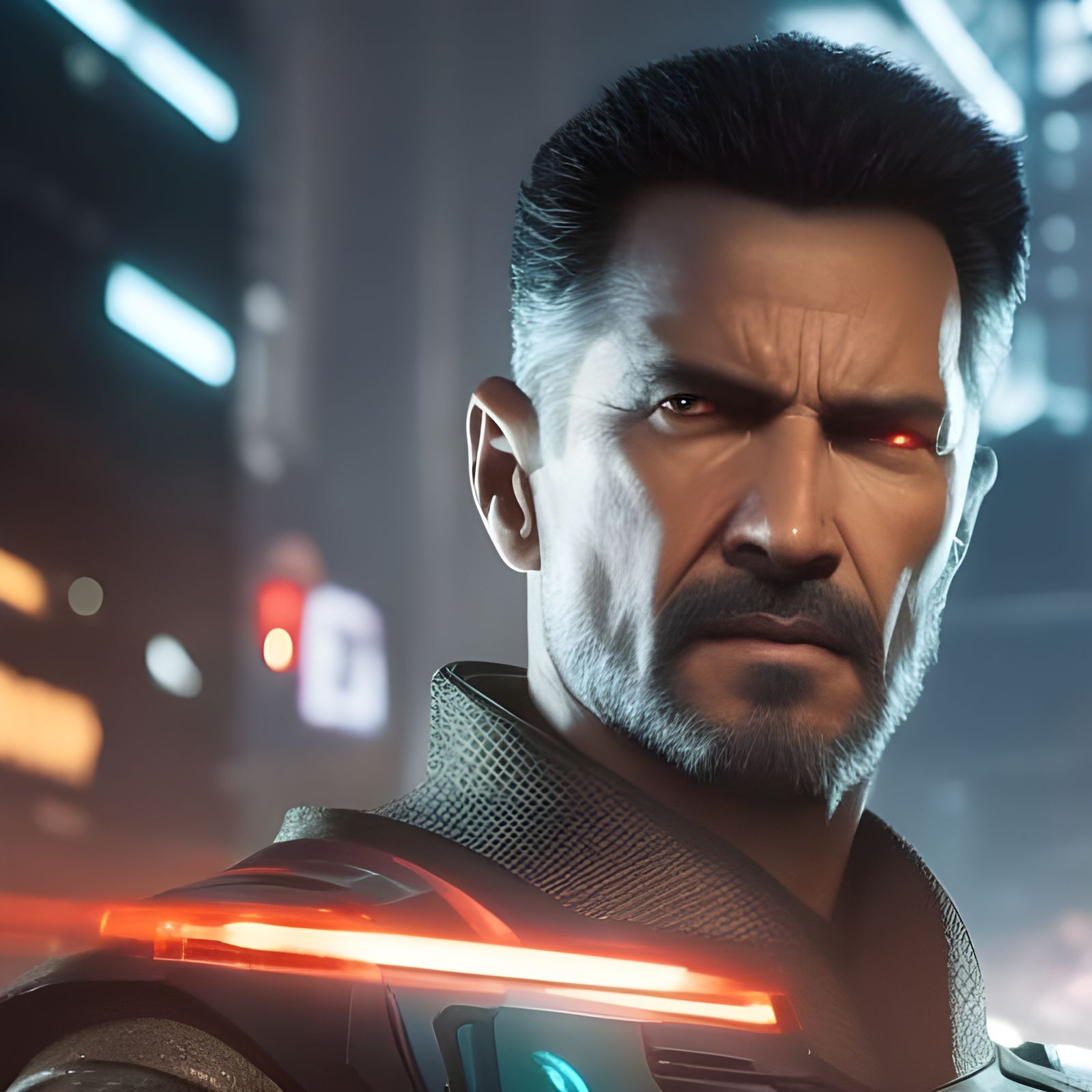 cyber guy AI Generated Artwork NightCafe Creator