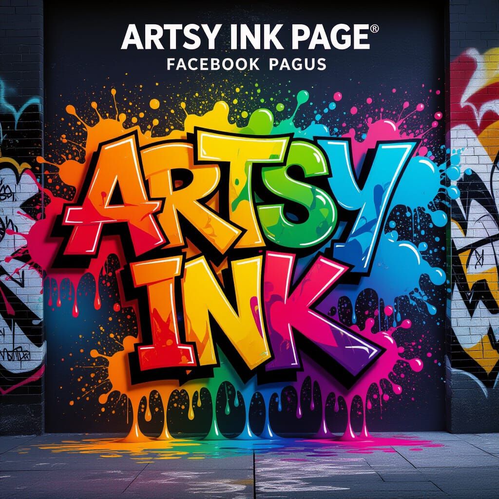 create me a cover photo for my 'Artsy Ink' facebook page. Has to have the Company Name. Its a custom apparel decoration company. We offer sc...