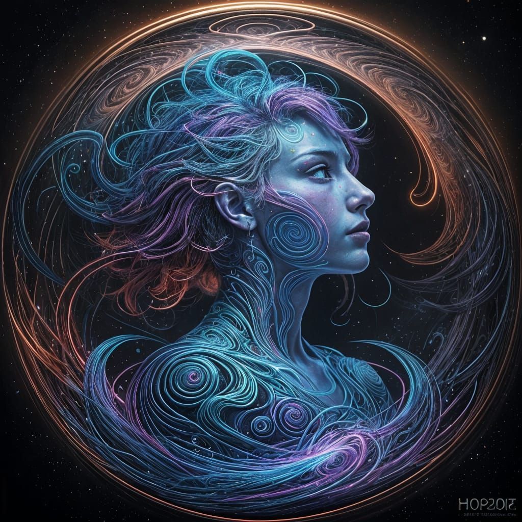 Mind Explosion in Brilliant, Swirling Patterns