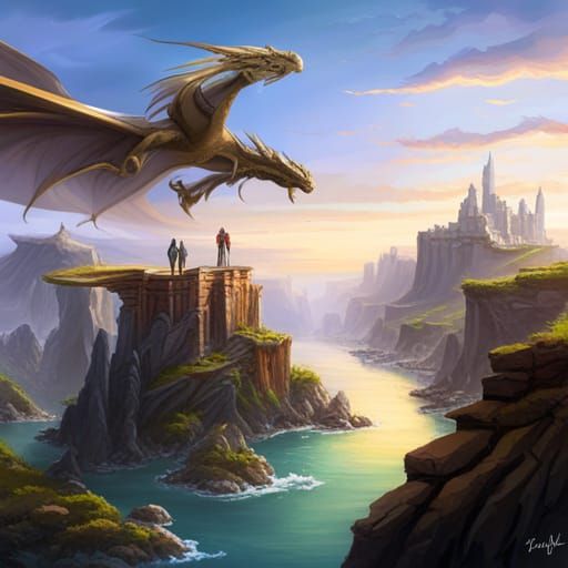 DRAGONS, a masterpiece, 8k resolution, dark fantasy concept ...
