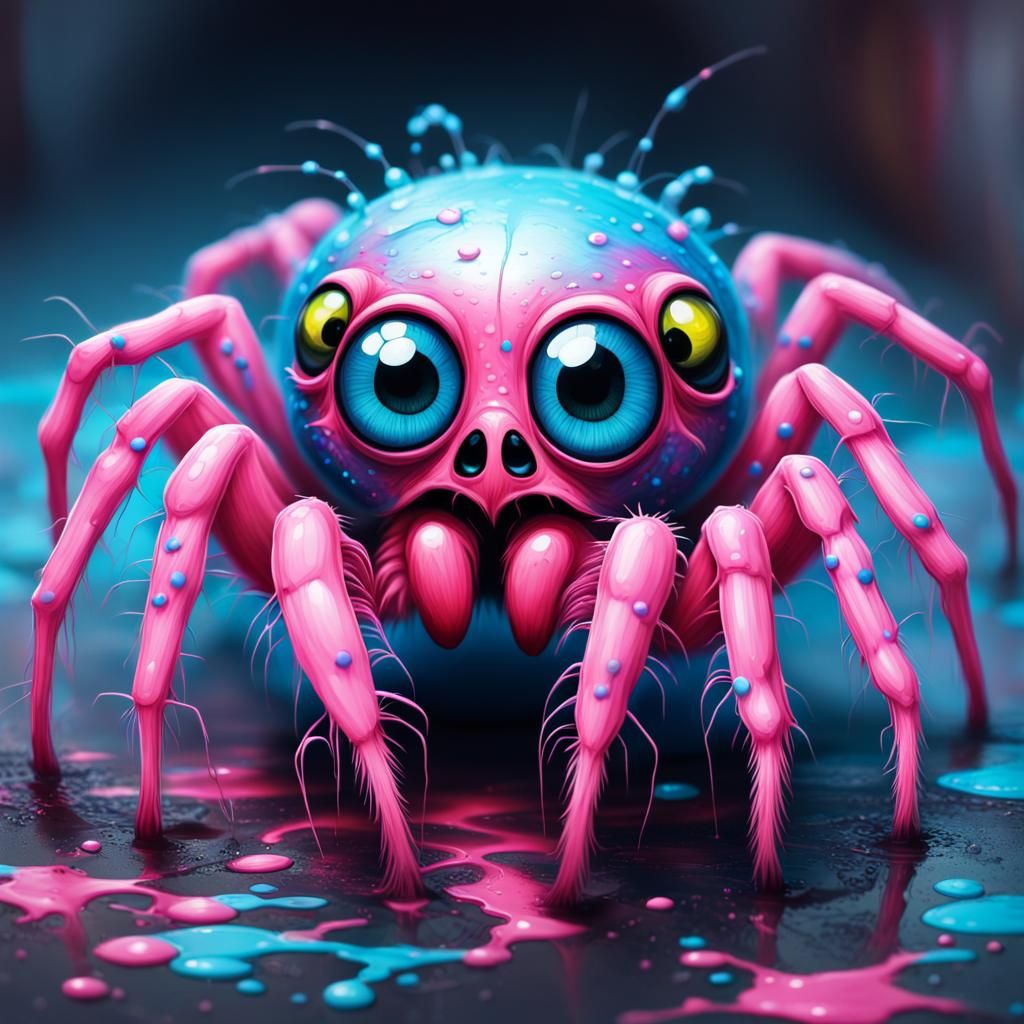 Bubble spider #13 - AI Generated Artwork - NightCafe Creator