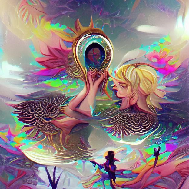 Mercy mirror (psychedelic beautiful fantasy illustration) - AI ...