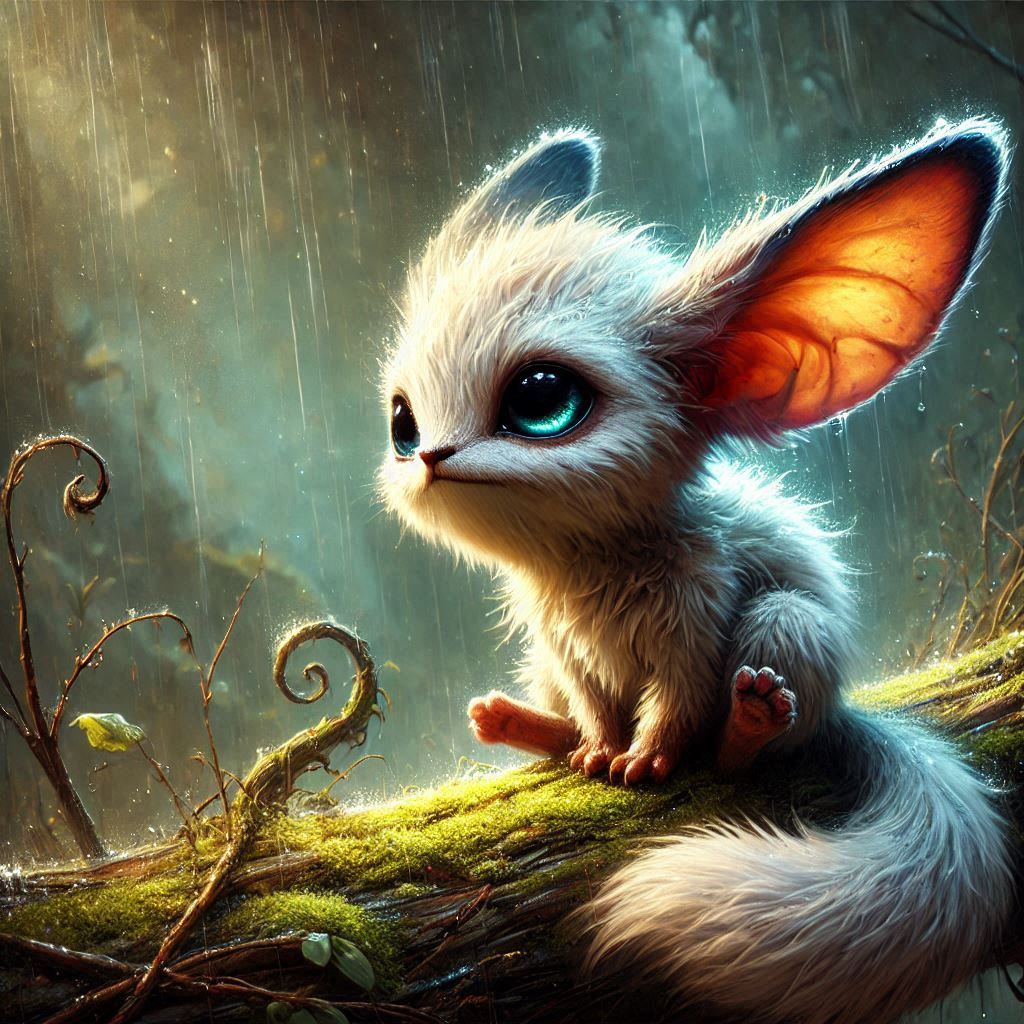 adorable fairy-tale fantasy creature portrait..