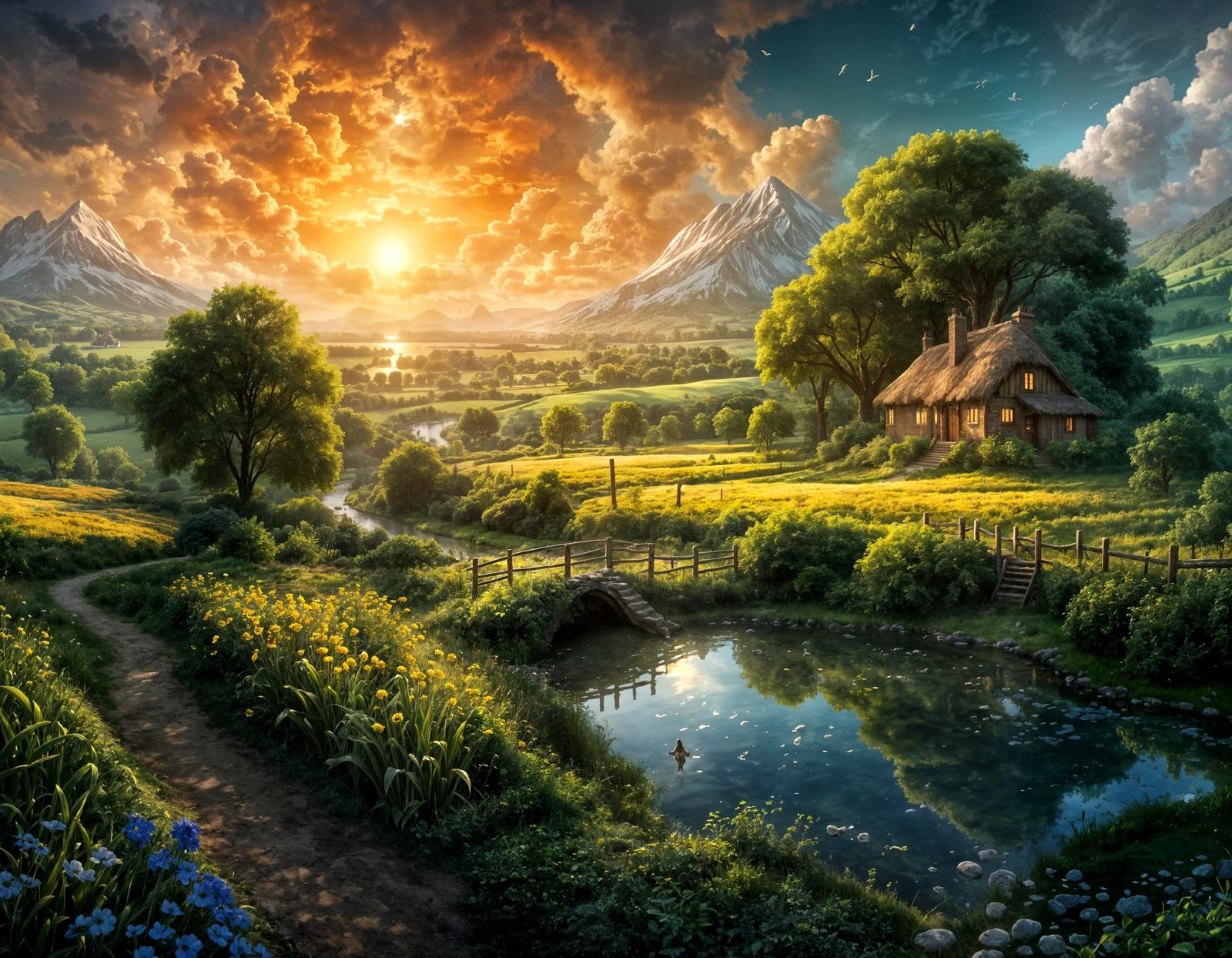 A pastoral scene  by @picklemouse