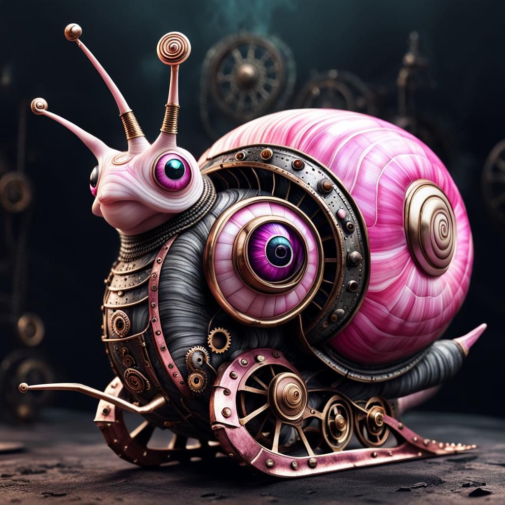 The Steampunk Snail  by @Pavel