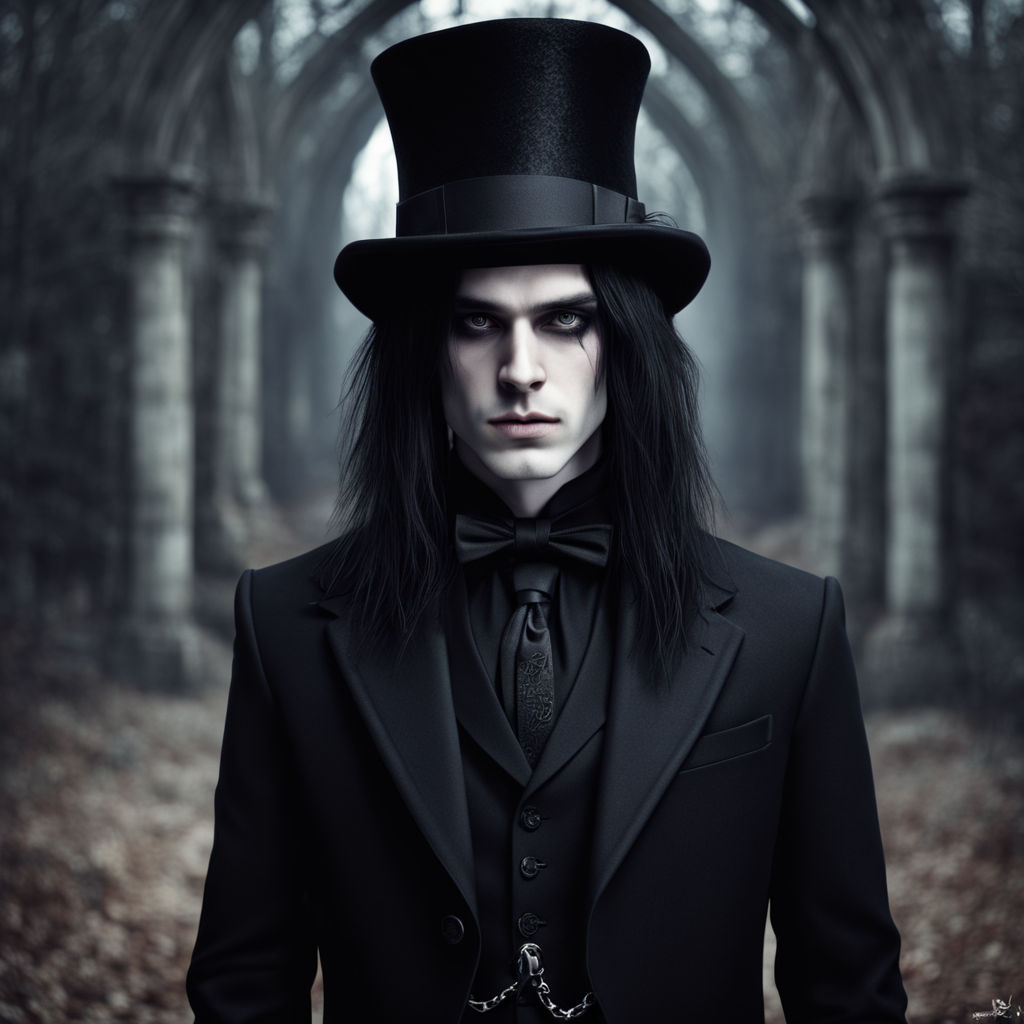 handsome gothic guy