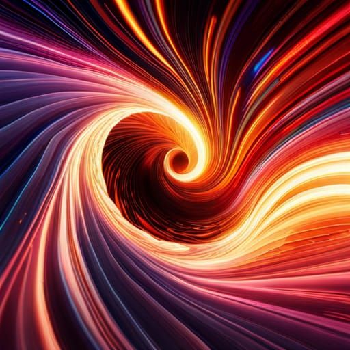 quantum wormhole Hyperrealistic, splash art, concept art, mi...