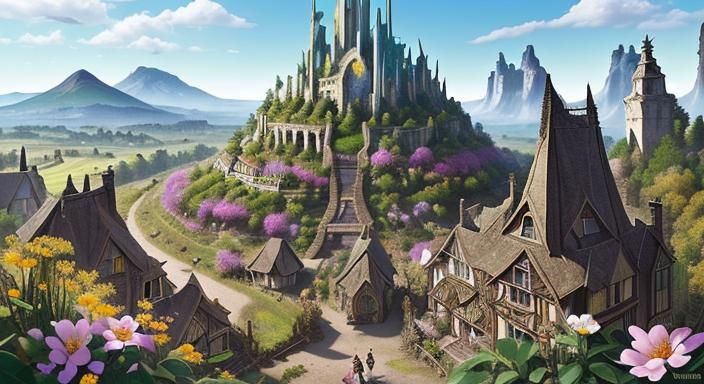 Manhatten mountain village .
