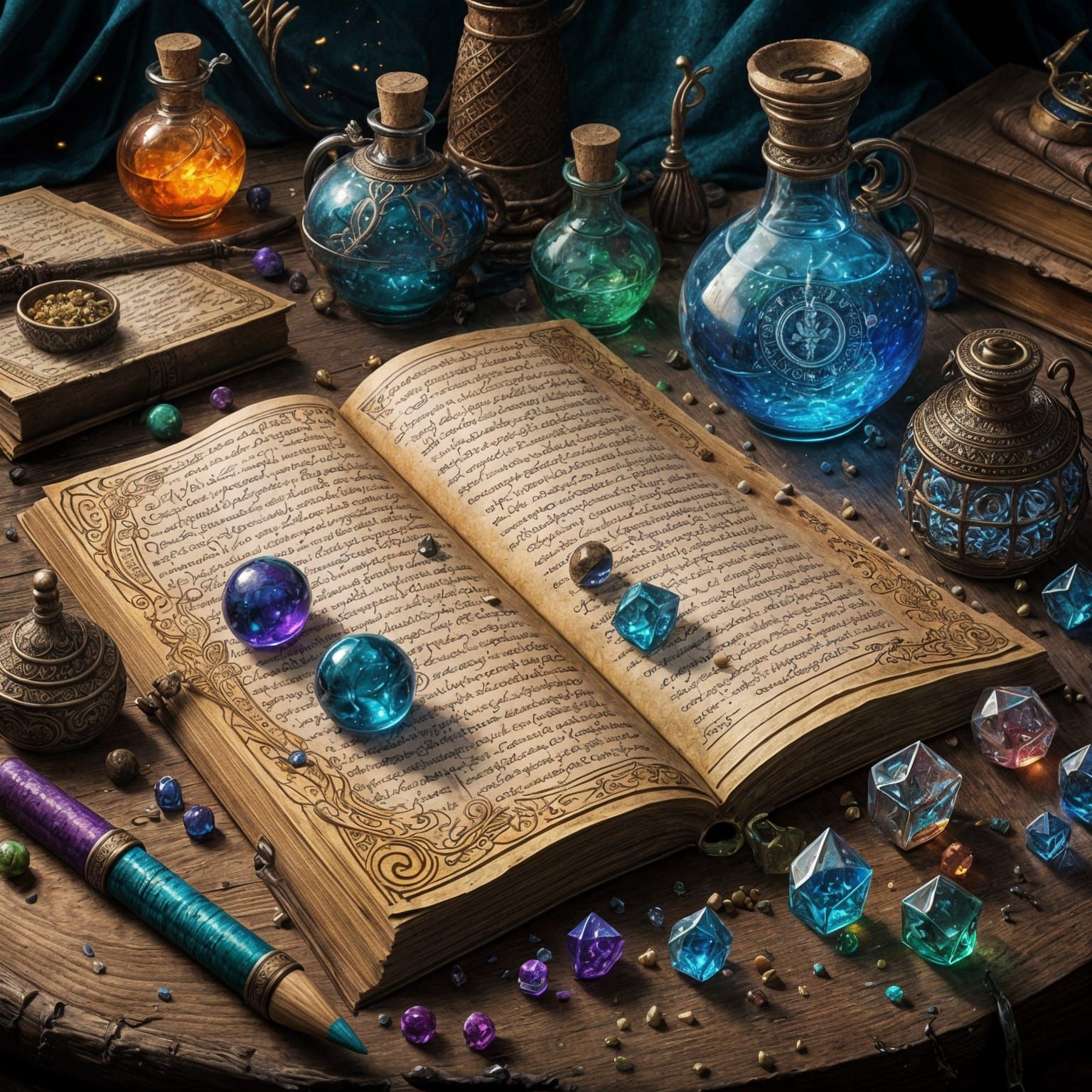 <lora:Magic Docs:1.0> <lora:Mail Art:1.0>  "Advanced Potion-...