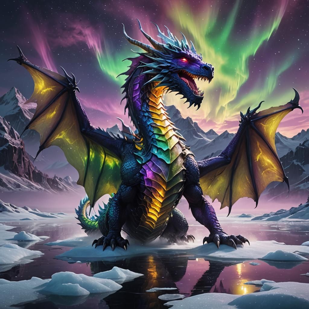 Iridescent Dragon - AI Generated Artwork - NightCafe Creator