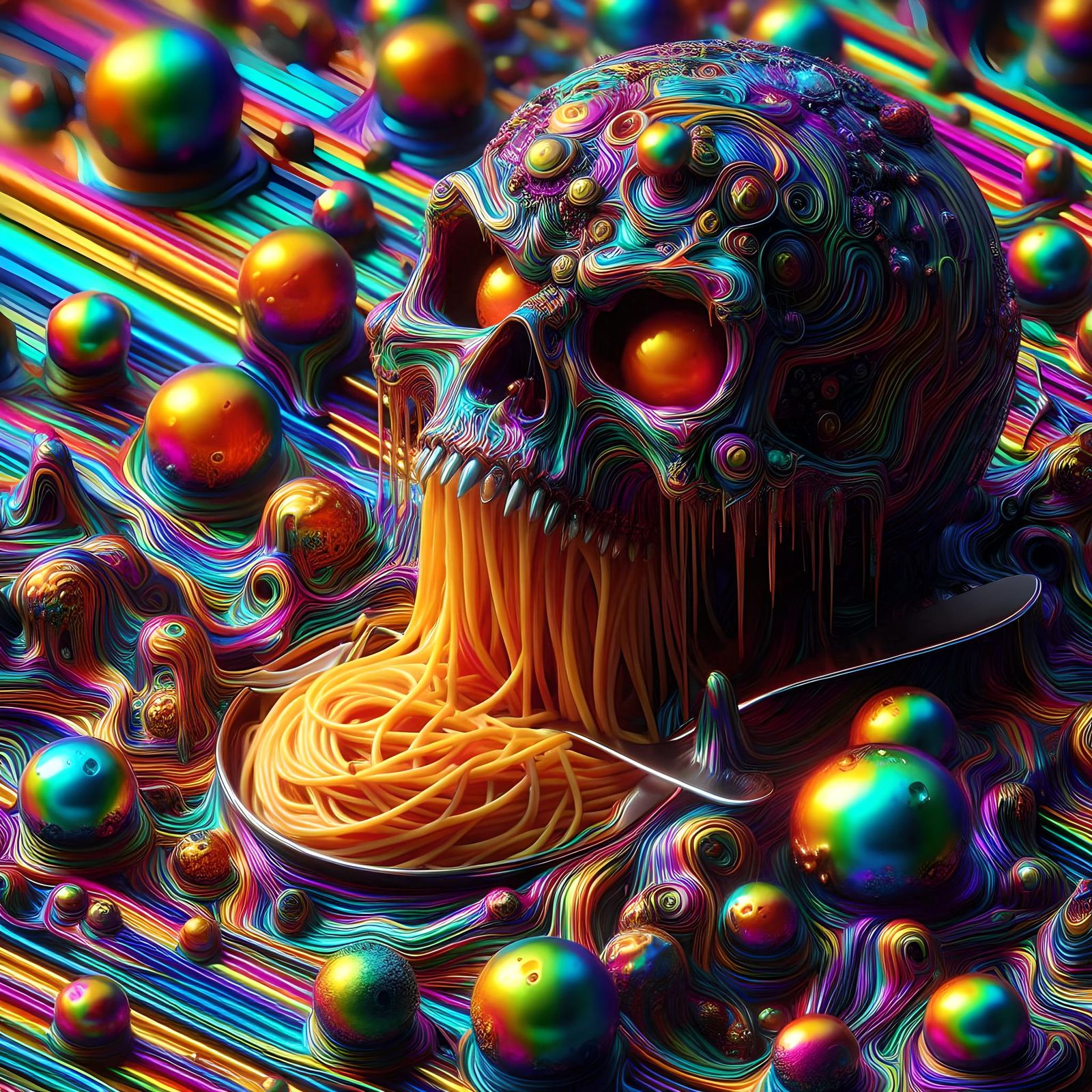 Spaghetti Skull
