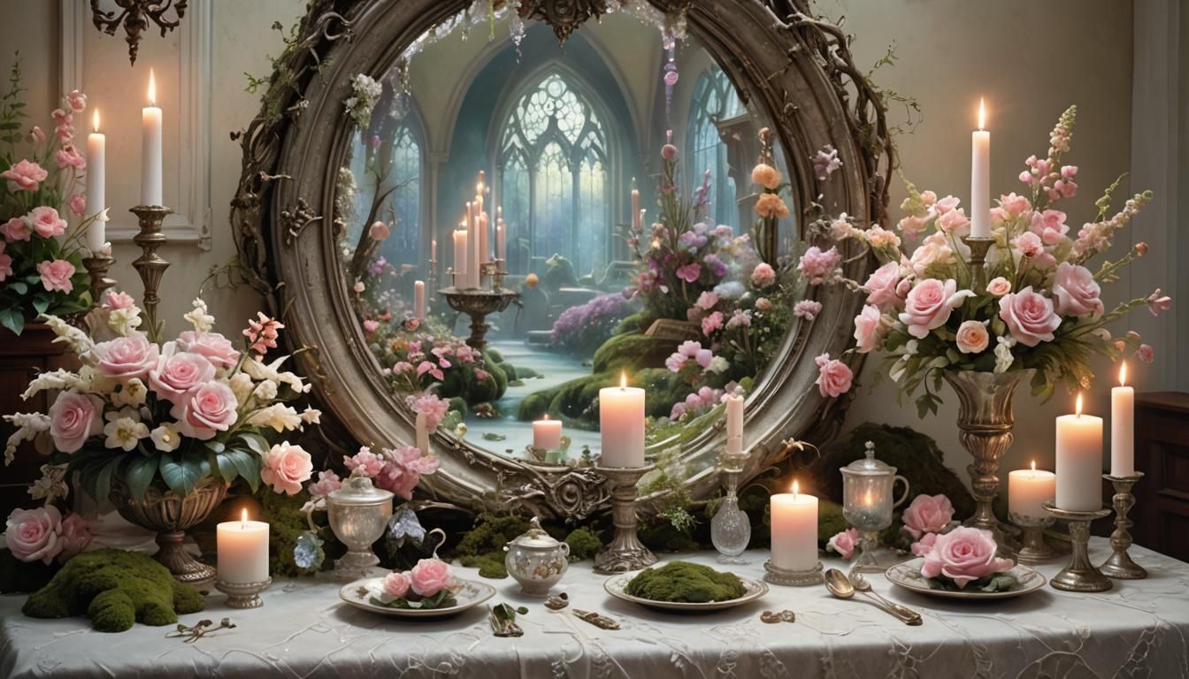 🌹⚜️ Miroir Gothique 🧡🕯