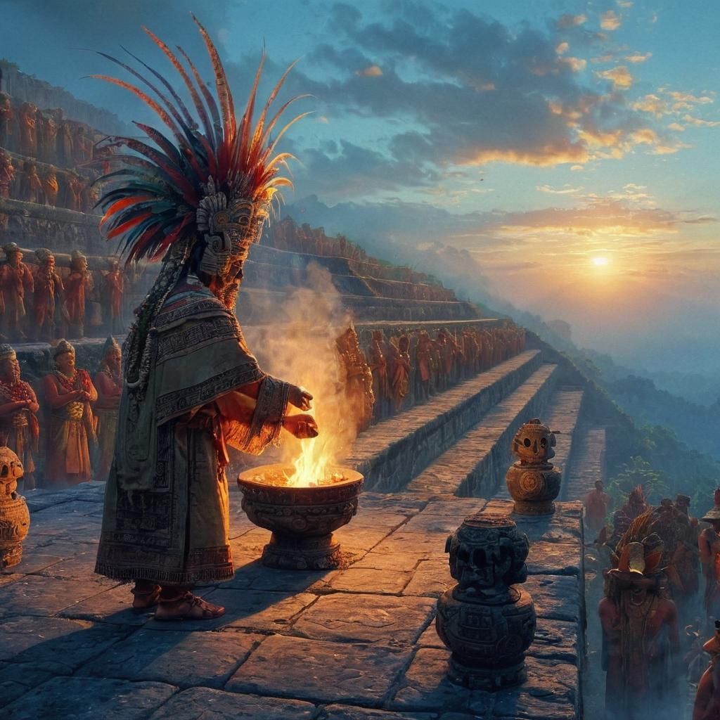 Mayan ritual offerings...