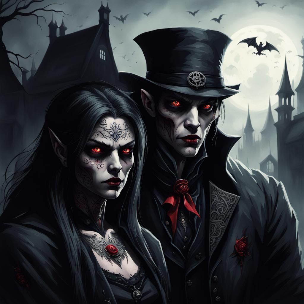 A horror-inspired, sinister and ferocious vampire, marked wi...