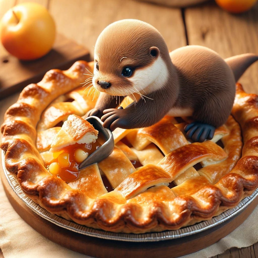 baby 🦦 getting you a slice, it may be slightly de-shoveled ...