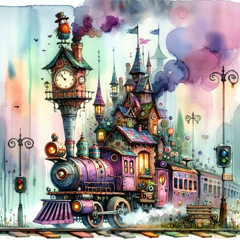 Quirky Train Station