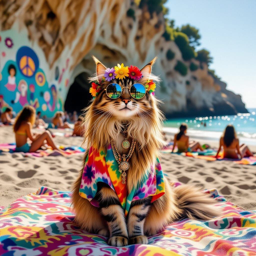 A relaxed cat 1970's  by @bob shilka