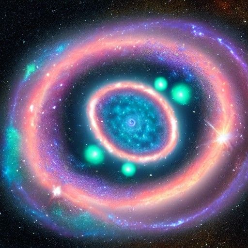 galaxies connected by wormhole
