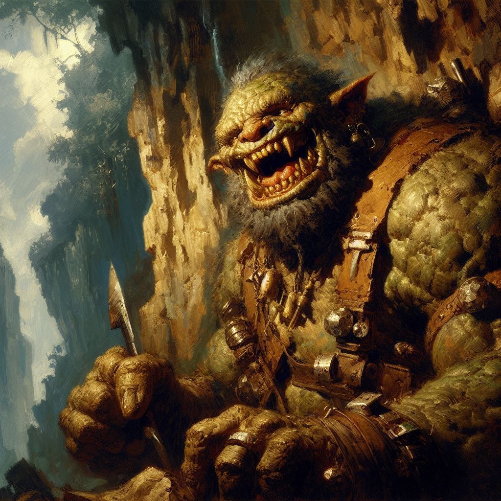 Duh... Hello... Have You Come to Play??? - Ogre (2e AD&D)